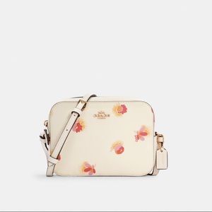 Coach mini camera bag with floral pop